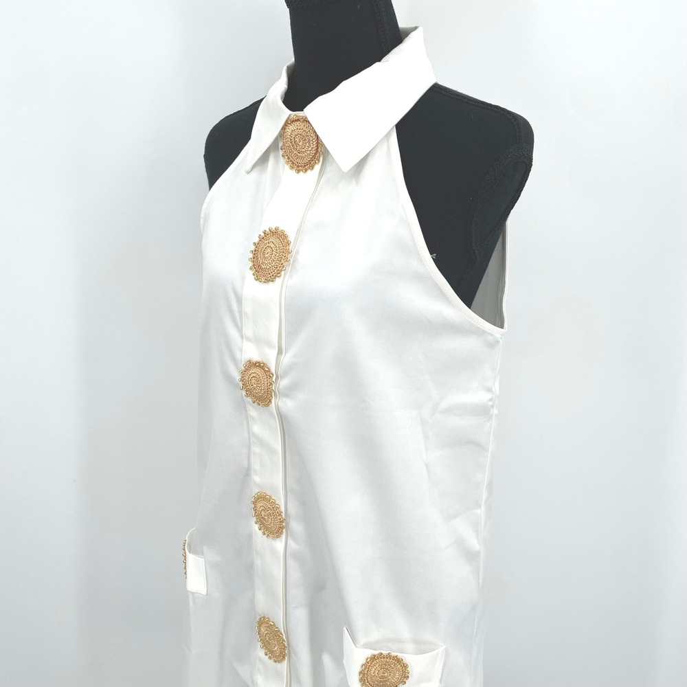 My Beachy Side Dress Womens M White Marin Amber Mini Dress NWT Coastal Chic - Picture 5 of 12